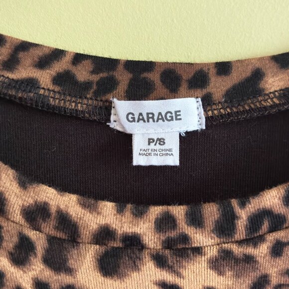 Garage Leopard Print Stormi T Shirt - Size Small - Picture 4 of 5